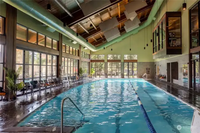 Indoor pool at Swim and Fitness Center