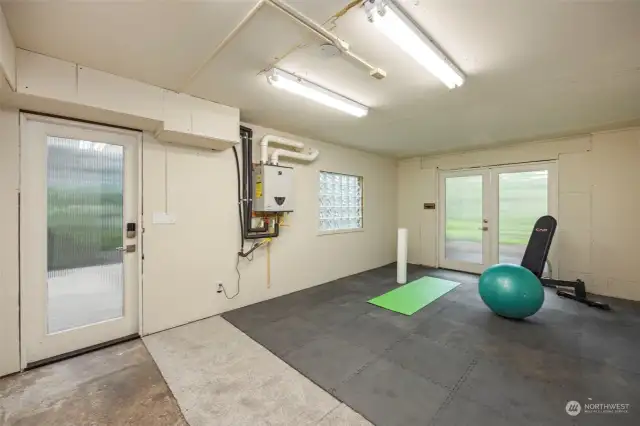 Converted Garage Space for your workout equipment, storage, etc.