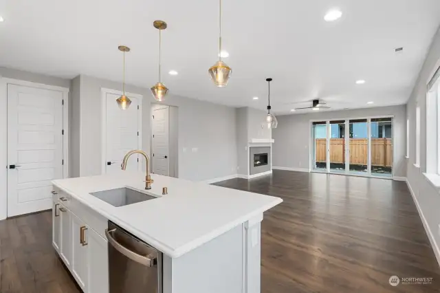 Home features soaring 10-foot ceilings and an open, airy design.