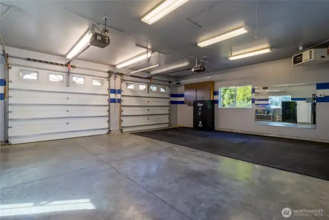 Detached garage interior