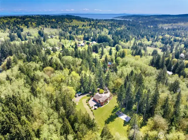 2.83 acres private oasis - Aerial view