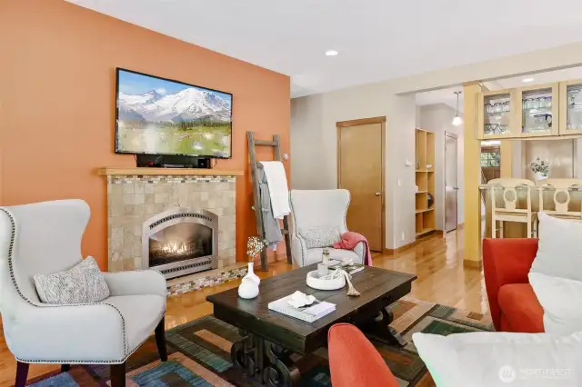 Living room- fireplace