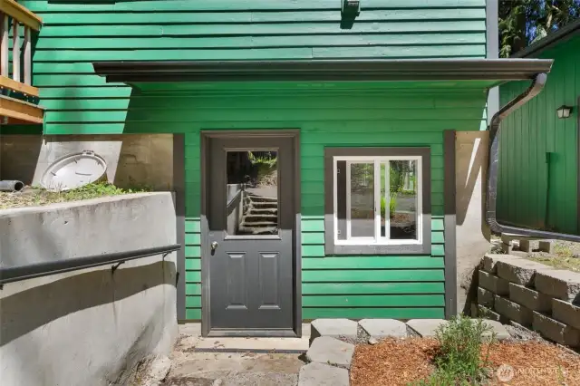 Exterior basement door
