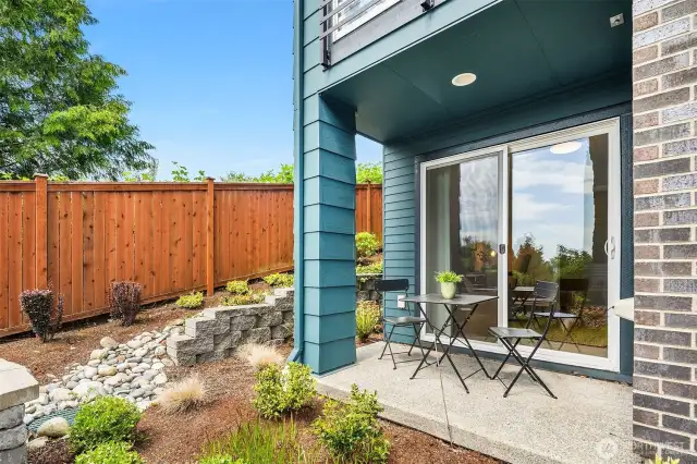 Private Patio on Lower Level