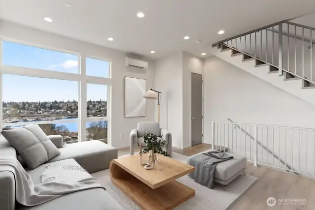3rd Floor great room. Virtually Staged