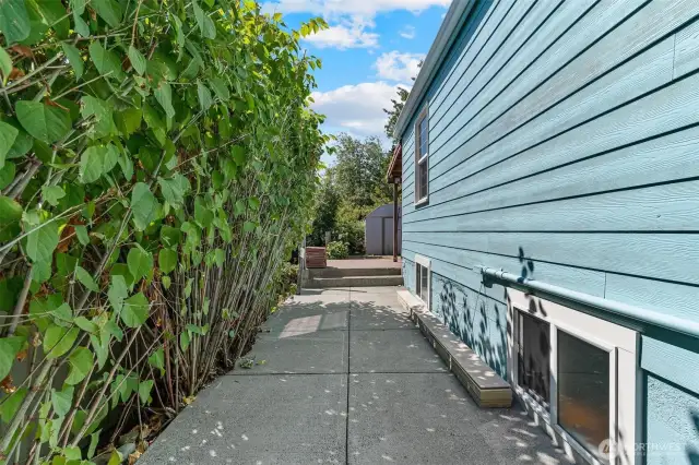 side access to basement