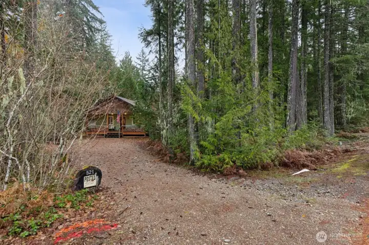 View of property from road, double lot!