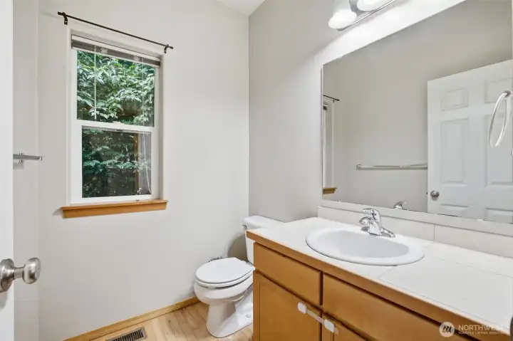 Half bath on the main level