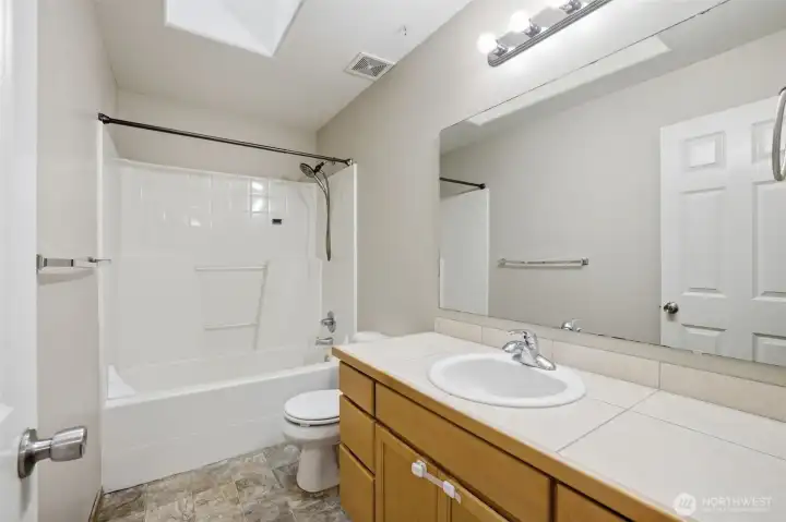 Upstairs guest bathroom