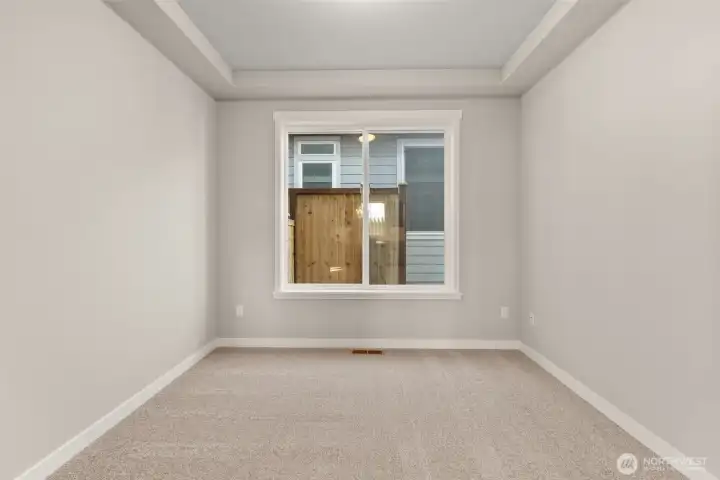 French doors open up to the office/den which is located in the heart of the home on the main floor.