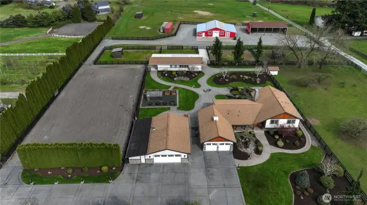 160' X 75' arena with all weather footing and lighting is the perfect place to exercise your equine partners! The close proximity to the barn is an added bonus.