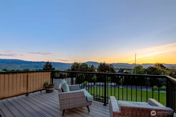 Sunsets, Mounains,  Low Maintenance Back Yard