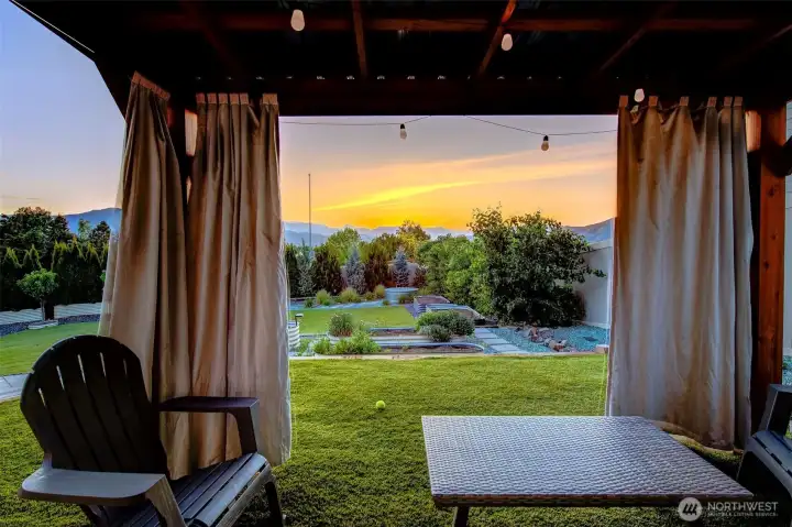 Sunsets from Private Gazebo - just add a hot tub