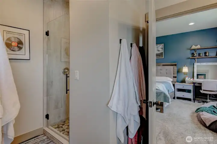 Walk-in Tiled Shower