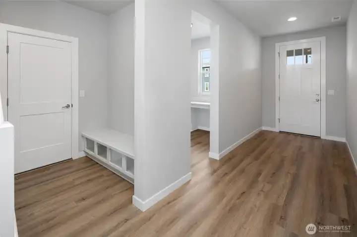 Mudroom Bench and Pocket Office
