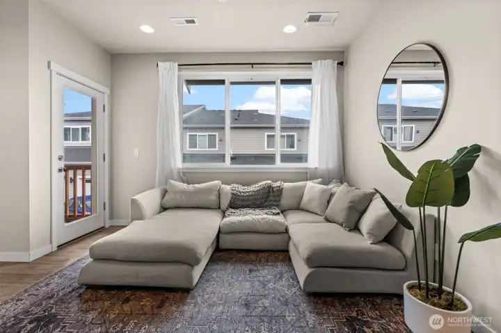 Oversize window windows allow for tons of daylight Oversize window windows allow for tons of daylight