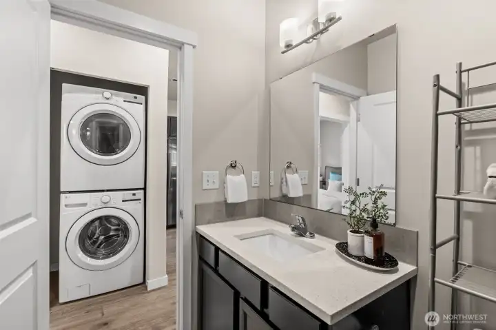 Full-size stackable washer and dryer Full-size stackable washer and dryer