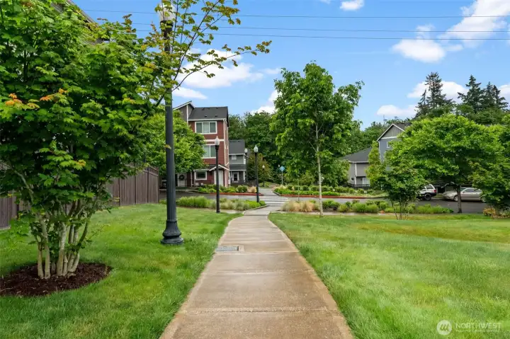 Trails and paths lead you around the neighborhood Trails and paths lead you around the neighborhood