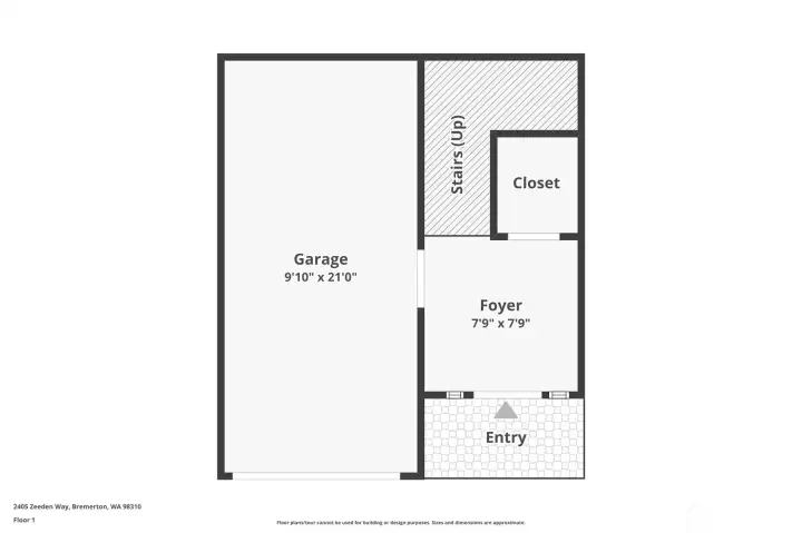 Entryway and garage Entryway and garage