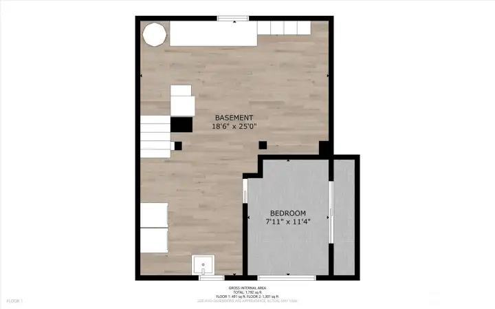 Lower level floorplan.