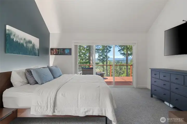 Primary Bedroom.  Nice View