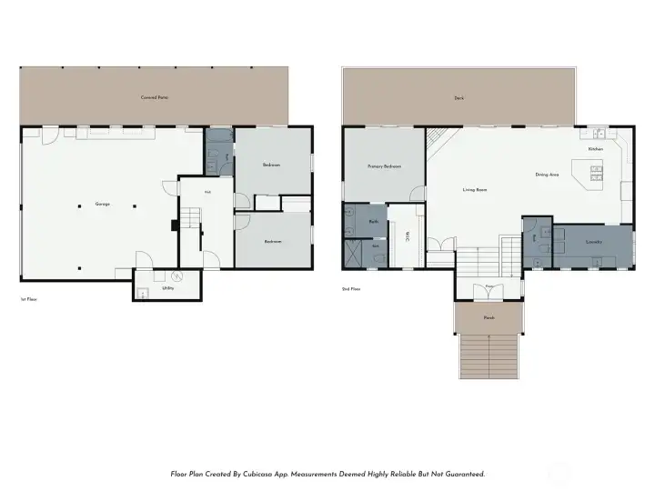 Upper and Lower Floor Plans