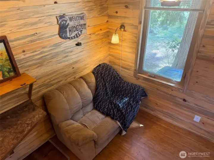 Living space in cabin Living space in cabin