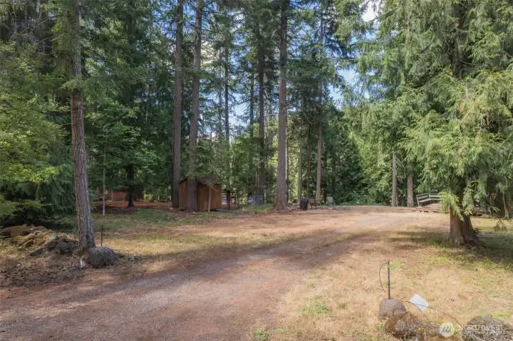 Driveway entering the property Driveway entering the property