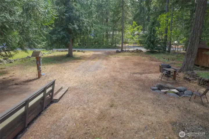 Back of the property facing the entrance Back of the property facing the entrance