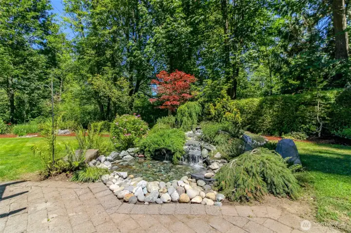 You could sit for hours enjoying this redesigned waterfalls and pond! So relaxing! Enjoy! You could sit for hours enjoying this redesigned waterfalls and pond! So relaxing! Enjoy!