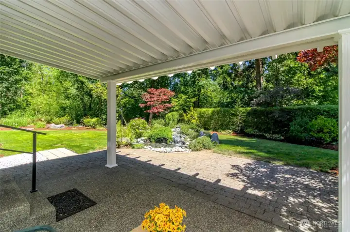 Large covered patio when you'd like to get a little shade! Kick your feet up and relax. Large covered patio when you'd like to get a little shade! Kick your feet up and relax.