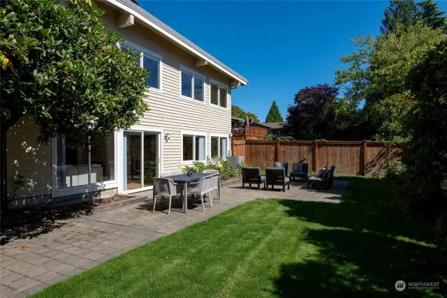 Downstairs patio area off slider to ADU