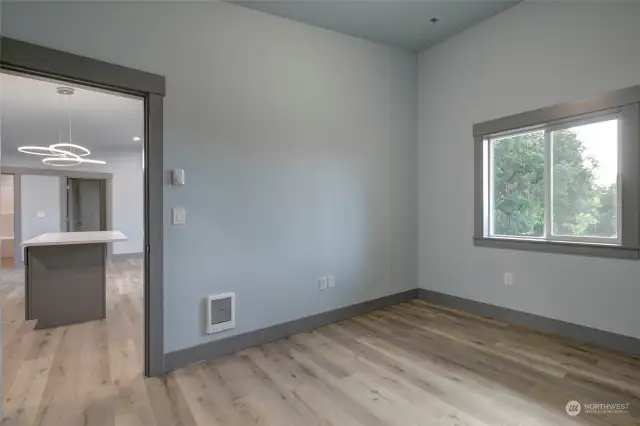 Primary bedroom, on opposite side of home from guest bedroom.