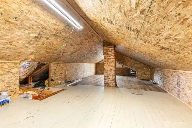 Looking for expansion potential? The unfinished attic is ready for your vision