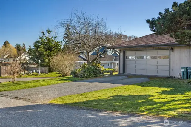 attached two car garage