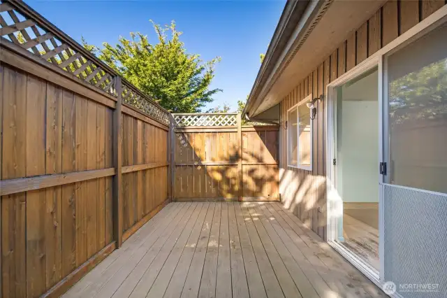 deck off primary bedroom