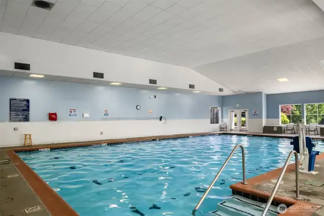 Indoor pool and jacuzzi for exercise and relaxation!