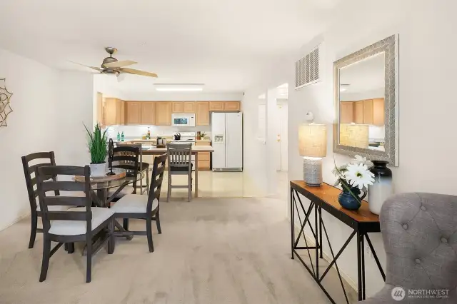 Separate dining area adjacent to the kitchen!