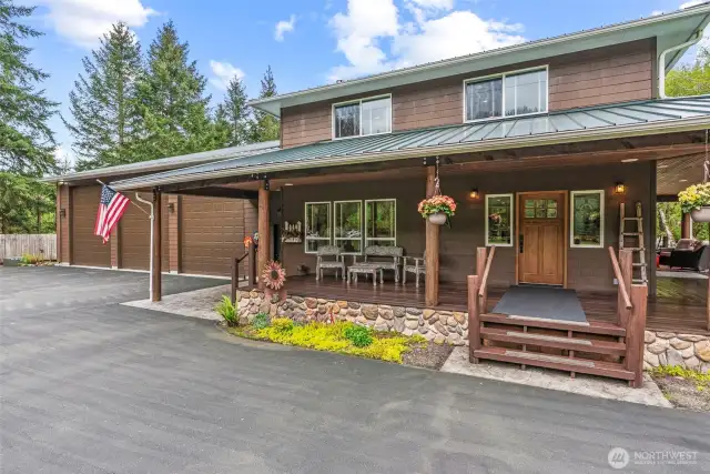 Welcome Home to this STUNNING 3 Bedroom 2.5 Bath home on almost 3 Acres with 263' of Germany Creek Frontage.  This home has a 6 CAR garage and the HOME lives HUGE! Meticulously maintained.. This home is MOVE IN READY.. Tons of space.. beautiful park like property.. its a must see!