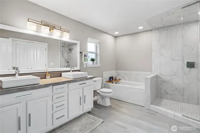 Beautifully updated bathroom.