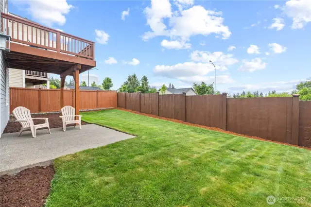 Fully Fenced Yard