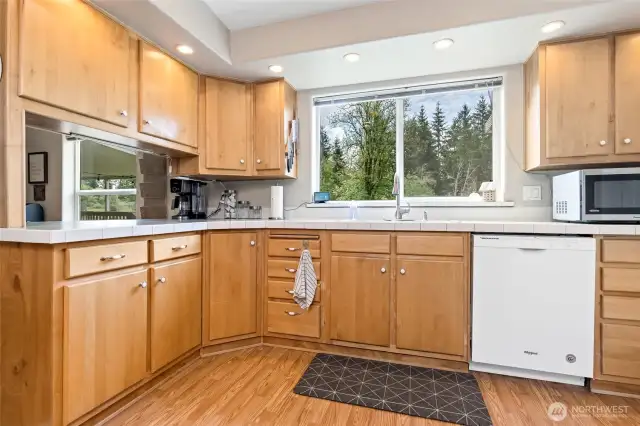 Window over the kitchen sink! You know that is on the list...