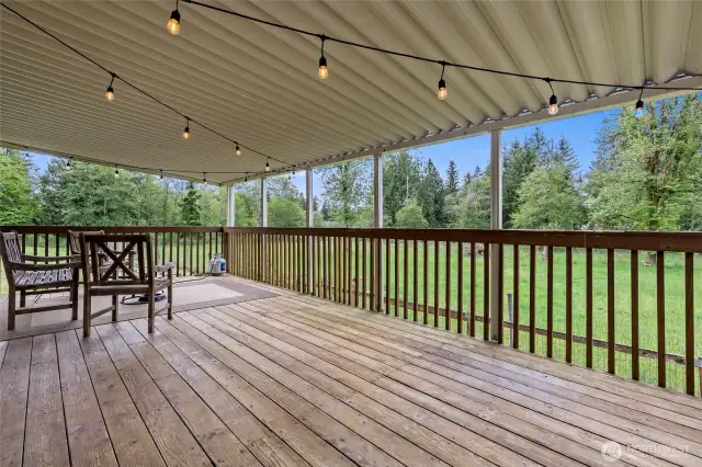 What a view! watch the deer and elk come through as you sip your coffee.