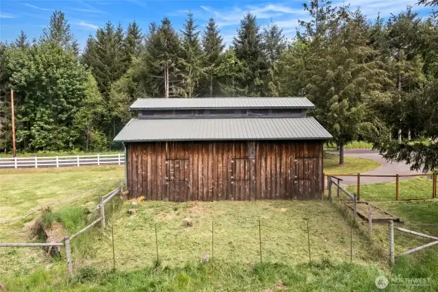 South side of the barn.