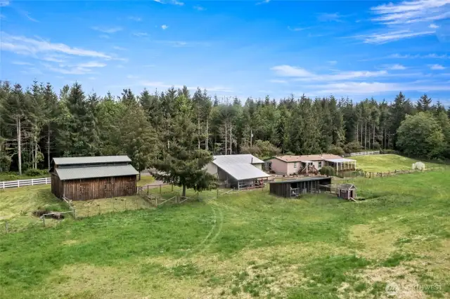 Backside of the property.