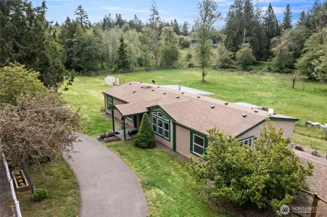 Another view with property in the background.