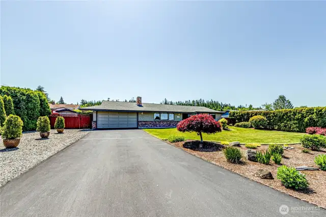 Landscape with automatic sprinkler system utilizing Govan Irrigation water!