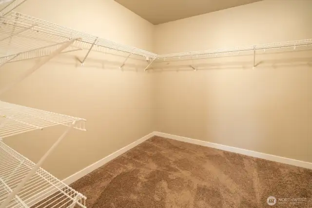 Primary walk in closet with plenty of space!