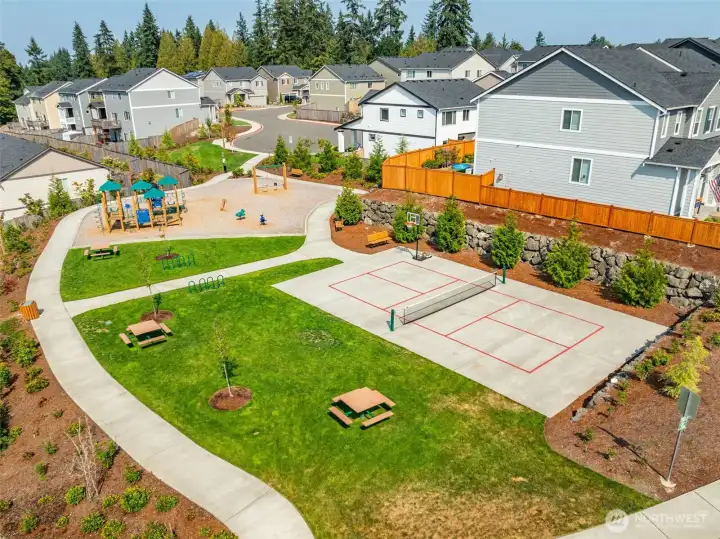Private neighborhood park. This is a lovely neighborhood gathering place.