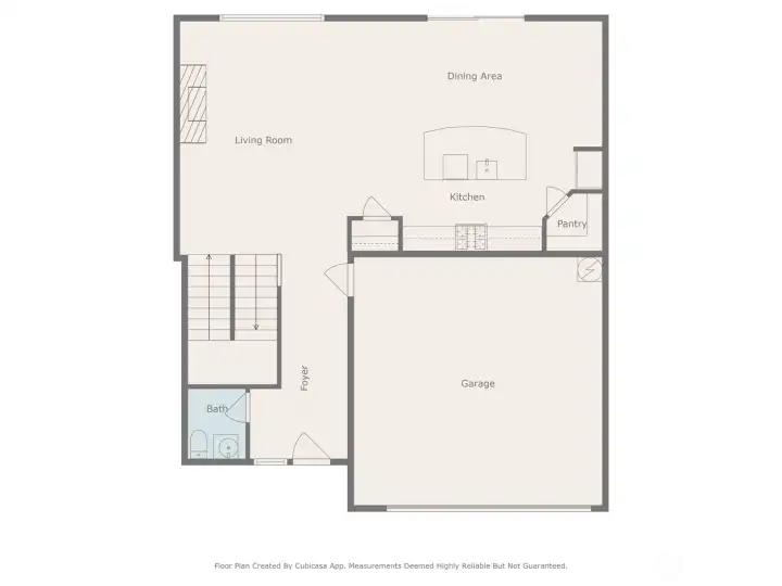 Floor plan of the main floor.